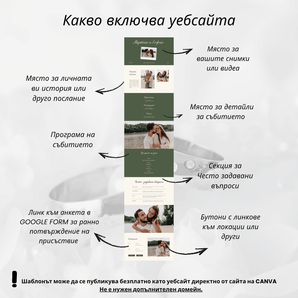 Сватбен уебсайт "Тосканска приказка"